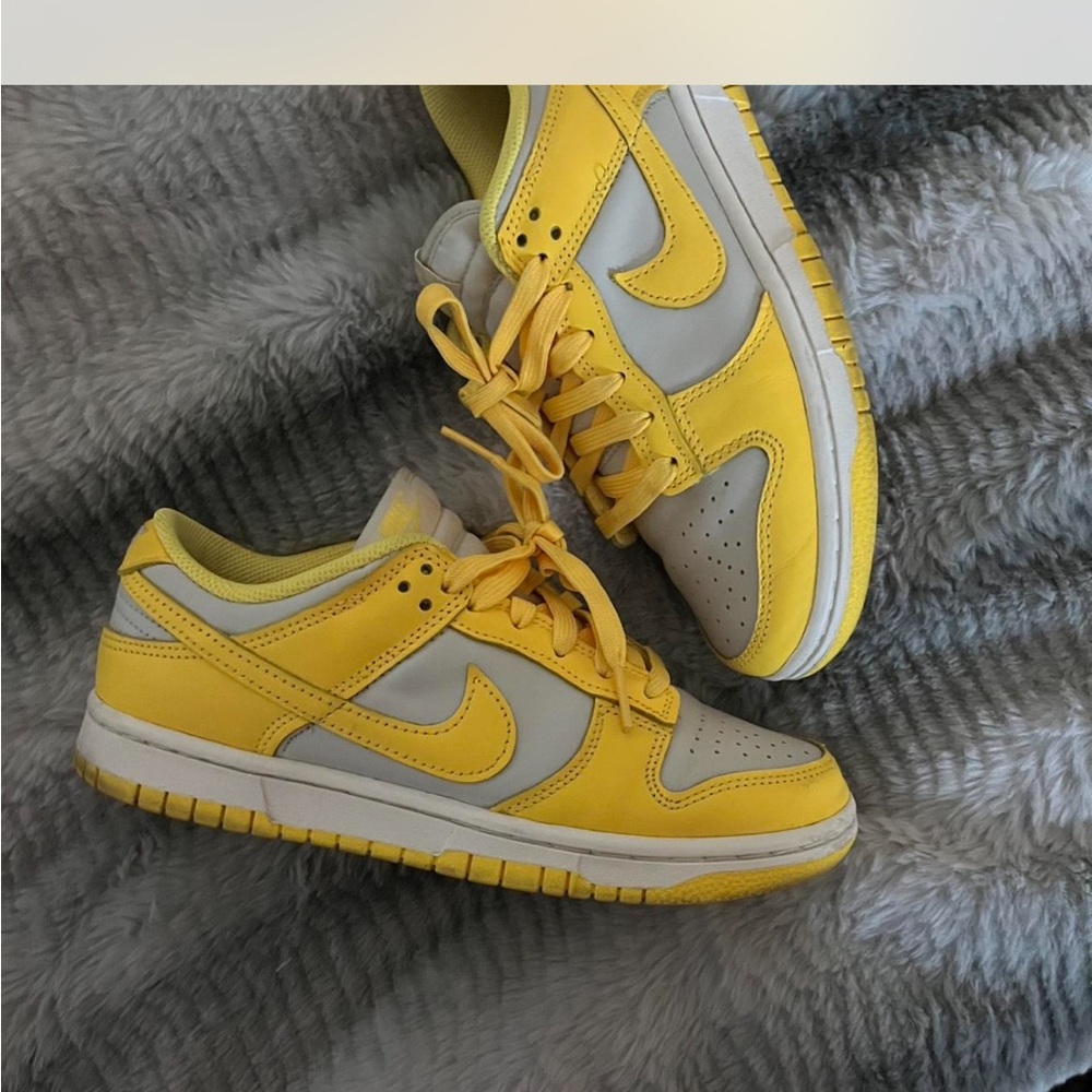 Nike Vibrant Yellow and Gray Sneakers